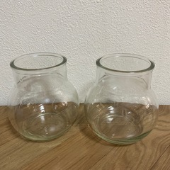 ガラスキャニスター　２個セットの画像