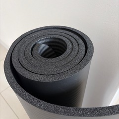 ヨガマット　厚め12mm くろ黒の画像