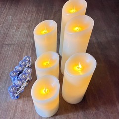 フェイクLEDキャンドル　5点セットの画像