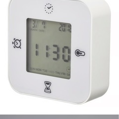 IKEA KLOCKIS 時計/温度計/アラーム/タイマー 7 x 7 x 3 cmの画像