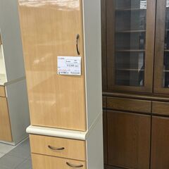 ★リユースのサカイ千葉中央店★  スリム食器棚 ブラウン H195×D43×W40 クリーニング済み TC5394の画像