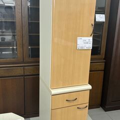 ★リユースのサカイ千葉中央店★  スリム食器棚 ブラウン H195×D43×W40 クリーニング済み TC5394の画像