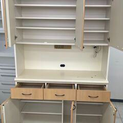 ★リユースのサカイ千葉中央店★  レンジボード ブラウン H195×D43×W120 クリーニング済み TC5395の画像