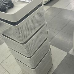 ★リユースのサカイ千葉中央店★  キッチンワゴン グレー H88×D26×W26 クリーニング済み TC5396の画像