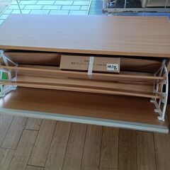 ★リユースのサカイつくば店★TK7306 ベルーナ シューズラック ナチュラル H42×D30×W90 クリーニング済みの画像
