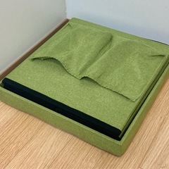 収納付きスツール　グリーンの画像