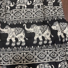 新品 タイパンツ　象柄 サルエルパンツの画像