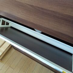 ★リユースのサカイつくば店★TK7308 ベルーナ シューズラック ブラウン H119×D17×W90 クリーニング済みの画像