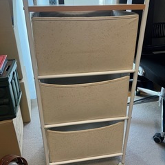 布製収納棚キャスター付きの画像