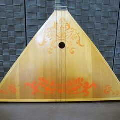 バラライカ 全長約68cm ロシア 民族楽器 3弦 現状品 弦楽器 コレクション インテリア オブジェ 札幌市 新道東店の画像