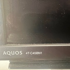 SHARP 4K  液晶テレビ　45いんちインチの画像