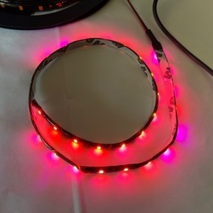 イルミネーション　ピンク色LEDテープ　5m/2巻+おまけ1巻の画像