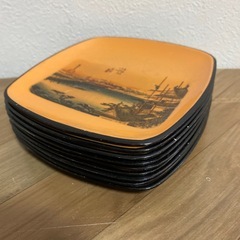 菓子受け小皿　(プラスチック製)お皿9枚セット ¥100の画像