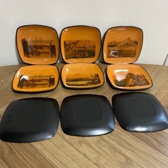 菓子受け小皿　(プラスチック製)お皿9枚セット ¥100の画像