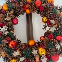 クリスマスリースの画像