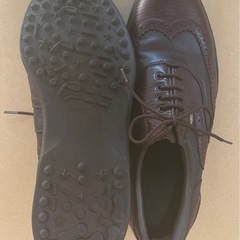 本革ゴルフシューズ 27.0EEEの画像