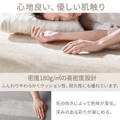 アイリスプラザ フランネルラグ ダークグレー 円形 100㎝ の画像