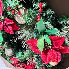 クリスマスリース　未使用品の画像