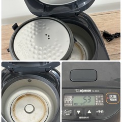 象印 マイコン炊飯ジャー 3合 2023年製 NL-BE05 炊飯器 ZOUJIRUSHI 家電 札幌市白石区★の画像