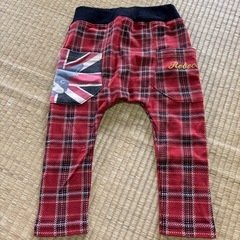 チェック柄ズボン　95の画像