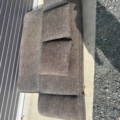 2人ソファ　クッション付の画像