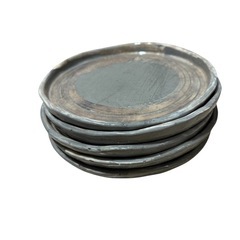 丸皿 グレー 5枚セットの画像