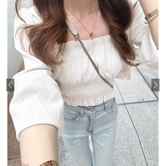 キャミソール・カーディガン2点セット　フリル　透け感　GRL 使用感なしの画像