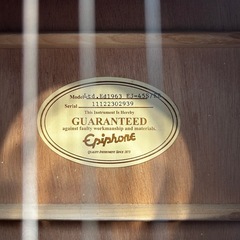 【美品訳あり】エピフォンアコースティックギター　EJ-45S-45Sの画像