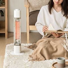 モダンデコ タワー型 カーボンヒーター MODERN DECO hj002 遠赤外線ヒーター 電気ストーブ 暖房器具の画像