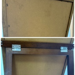 【格安】ナチュラル　ウッド　スタンドミラーの画像