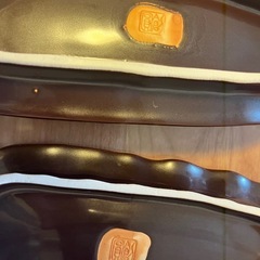 🌟引越し準備中🚛お皿　3枚　葉っぱ　刺身皿の画像