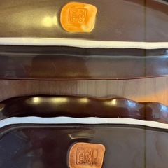 🌟引越し準備中🚛お皿　3枚　葉っぱ　刺身皿の画像