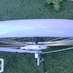 ジュニアサイクル　22インチ 子供用 自転車  パープル　薄紫の画像