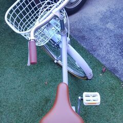 ジュニアサイクル　22インチ 子供用 自転車  パープル　薄紫の画像