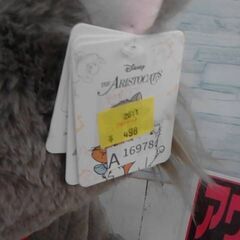 コストコ品番　73031 ディズニー おしゃれキャット ぬいぐるみ 約50cm ブランケット付き(なし)　A16978の画像