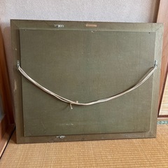 油絵　田舎の風景画　作者不明の画像