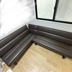 コーナーソファ　
ダイニングソファ2個セット＋片肘の画像