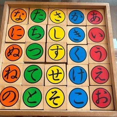 キティちゃんひらがな積み木の画像