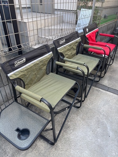 コールマン テーブル付アウトドアチェア 3脚