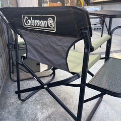 コールマン テーブル付アウトドアチェア 3脚の画像