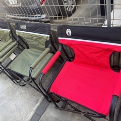 コールマン テーブル付アウトドアチェア 3脚の画像