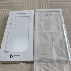 🌕️きれい長持ち🔴🔵Samsung純正🌕️🔵🔴S24ultra♥️クリアケースの画像
