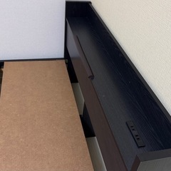 木製セミダブルベッドの画像