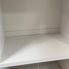 【値段相談可】キッチンボード（レンジ台付き・スリム・ホワイト）の画像
