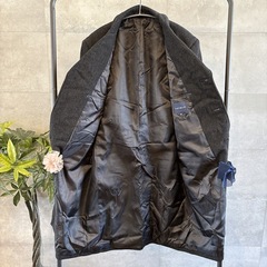 old UNIQLO チェスターコート M グレー ウール メンズ ヴィンテージの画像