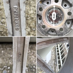 【お譲り先決定】18インチ アルミホイール 5穴 PCD100 / 225/40R18の画像