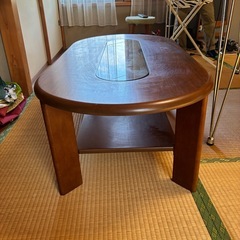 ローテーブル　木目　座卓の画像