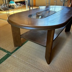 ローテーブル　木目　座卓の画像