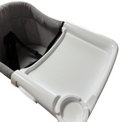 ベビー テーブルチェア グレー トレイ付きの画像