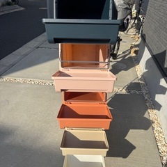 ゴミ箱 縦型5段の画像